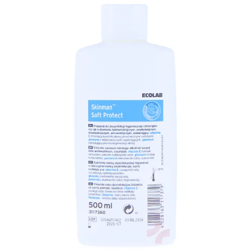 ECOLAB SKINMAN SOFT PROTECT Płyn do dezynfekcji rąk 500ml