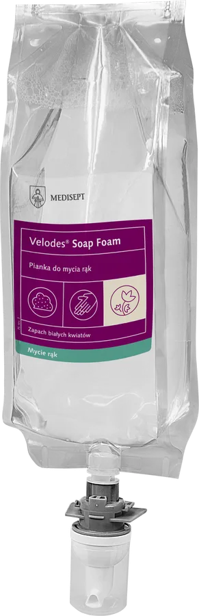 MEDISEPT VELODES SOAP FOAM Mydło w piance do systemu zamkniętego 1L
