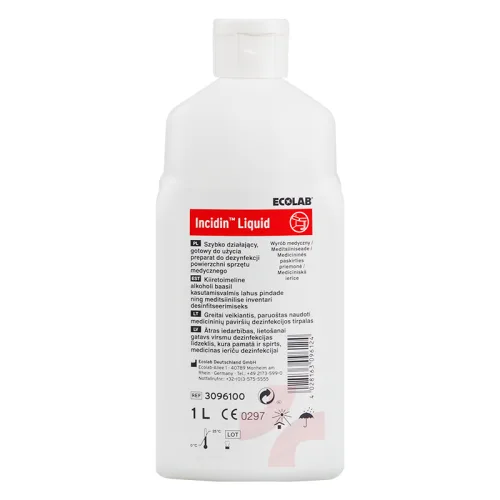 ECOLAB INCIDIN LIQUID Płyn do dezynfekcji powierzchni 1L