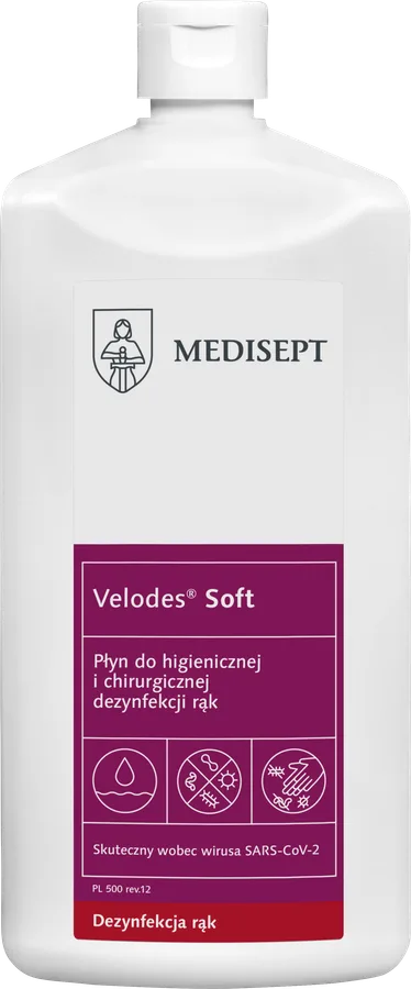 MEDISEPT VELODES SOFT 24mm Płyn do chirurgicznej dezynfekcji rąk 500ml