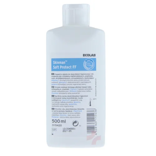 ECOLAB SKINMAN SOFT PROTECT FF Płyn do dezynfekcji rąk 500ml