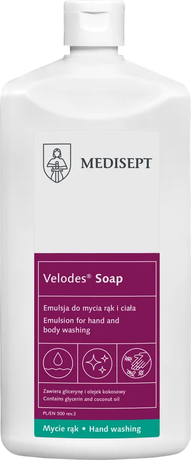 MEDISEPT VELODES SOAP Emulsja do mycia rąk i ciała 500ml