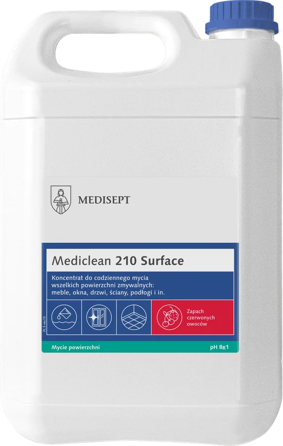 MEDISEPT MEDICLEAN MC 210 Koncentrat do mycia powierzchni 5L czerwone owoce