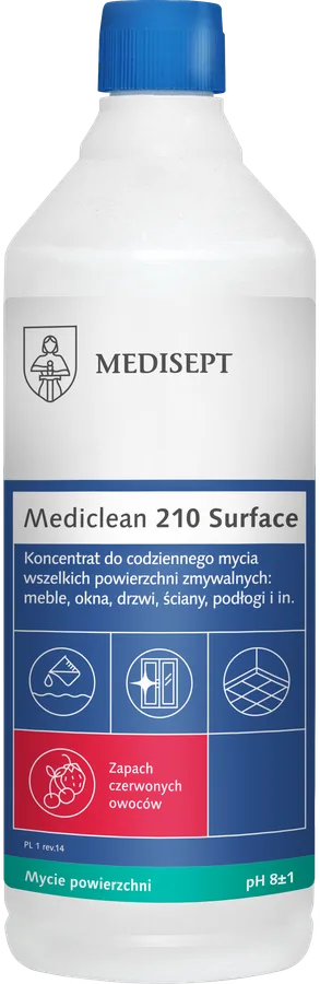 MEDISEPT MEDICLEAN MC 210 Koncentrat do mycia powierzchni 1L czerwone owoce